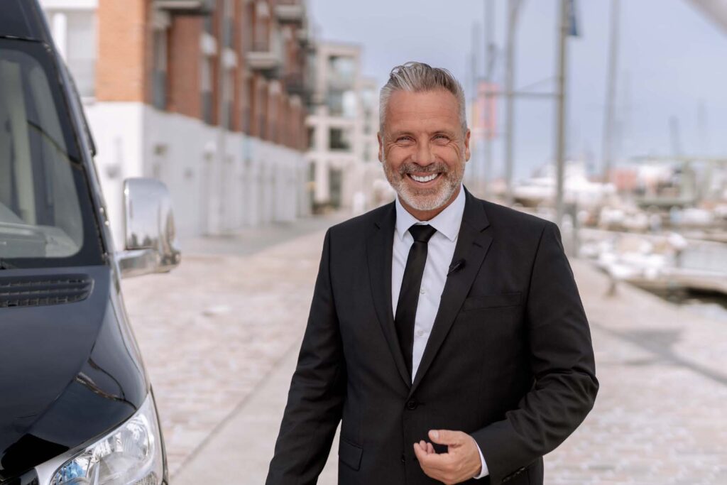 Businessfoto von dem professionellen Chauffeurservice